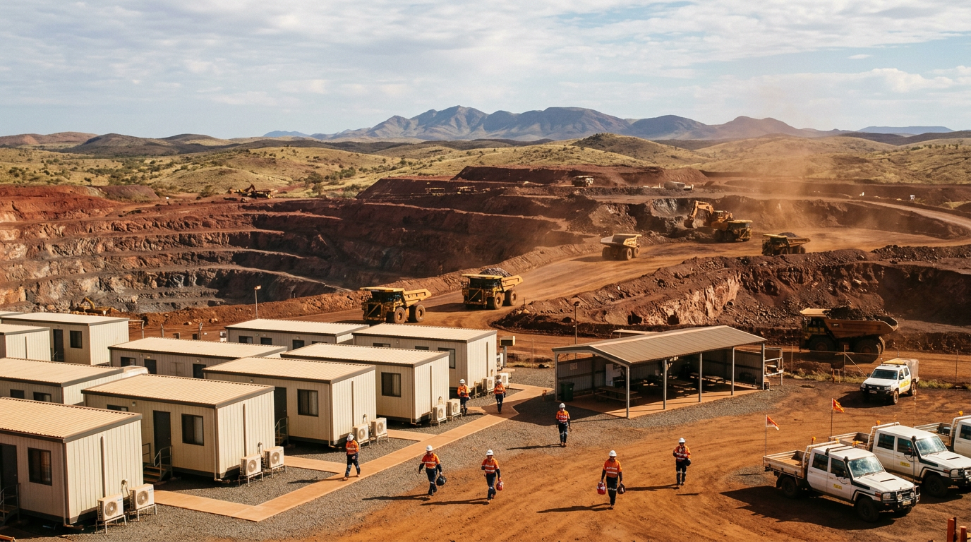 Australian mining equipment and FIFO operations supporting FIFO Rosters Explained: How to Choose the Right Swing for Your Pay and Lifestyle — Image created by www.australian-mining-jobs.com
